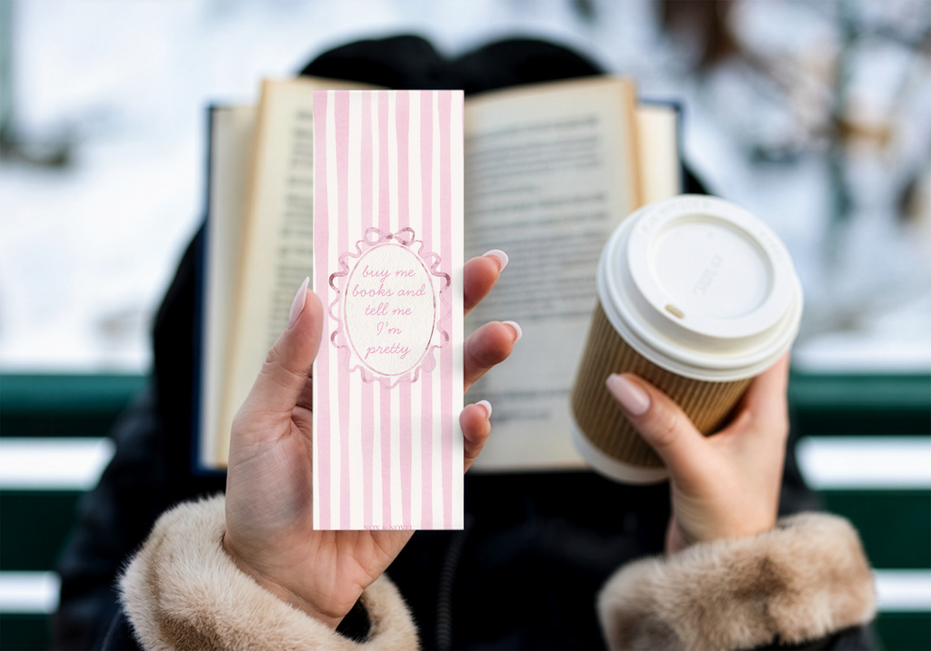 Buy Me Books Coquette Bookmark
