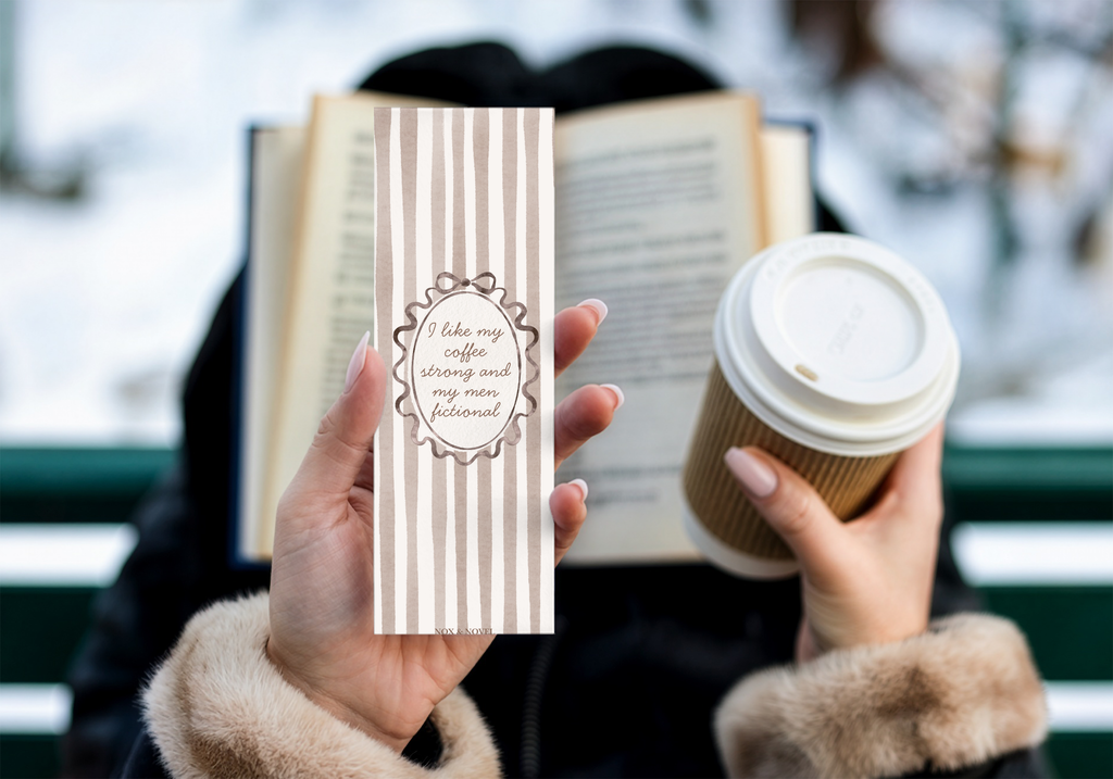 Strong Coffee Fictional Men Coquette Bookmark