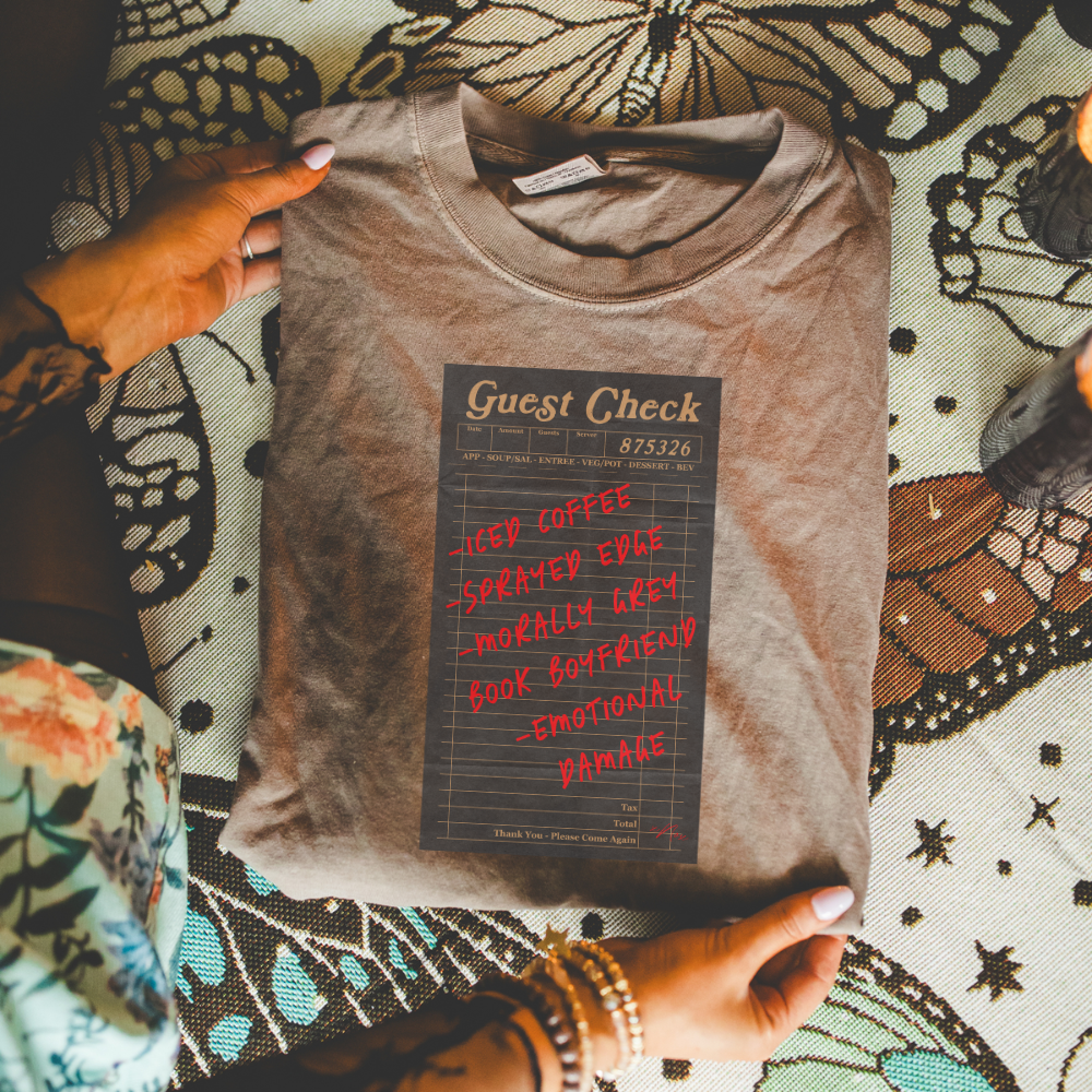 Iced Coffee + Books Tee