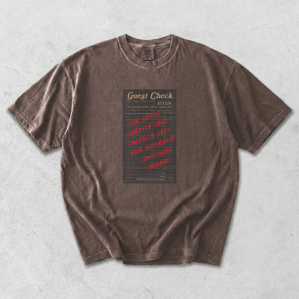 Iced Coffee + Books Tee