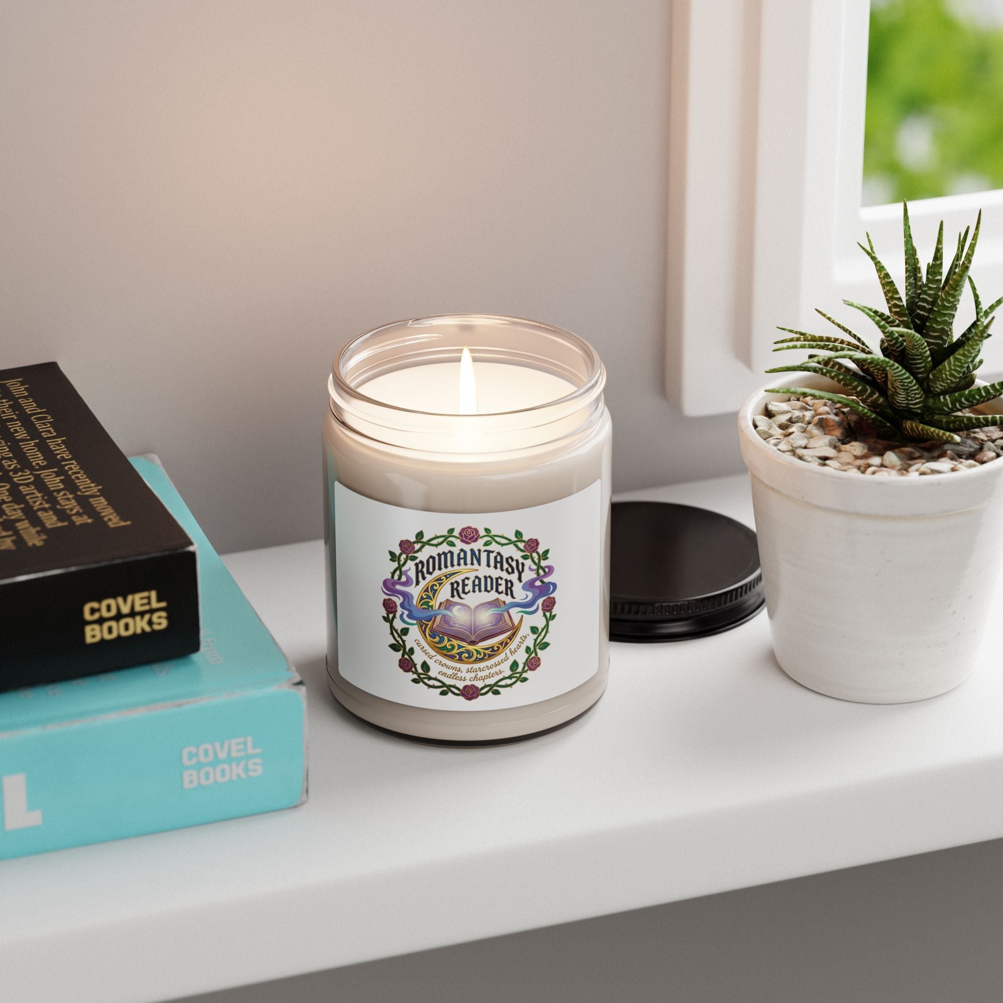 Romantasy Reader Candle, scented soy candle | enchanted, book lover
