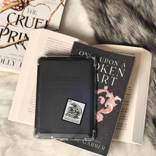 Book Dragon Stamp Vinyl Bookish Sticker
