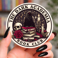 Dark Academia Book Club Vinyl Bookish Sticker