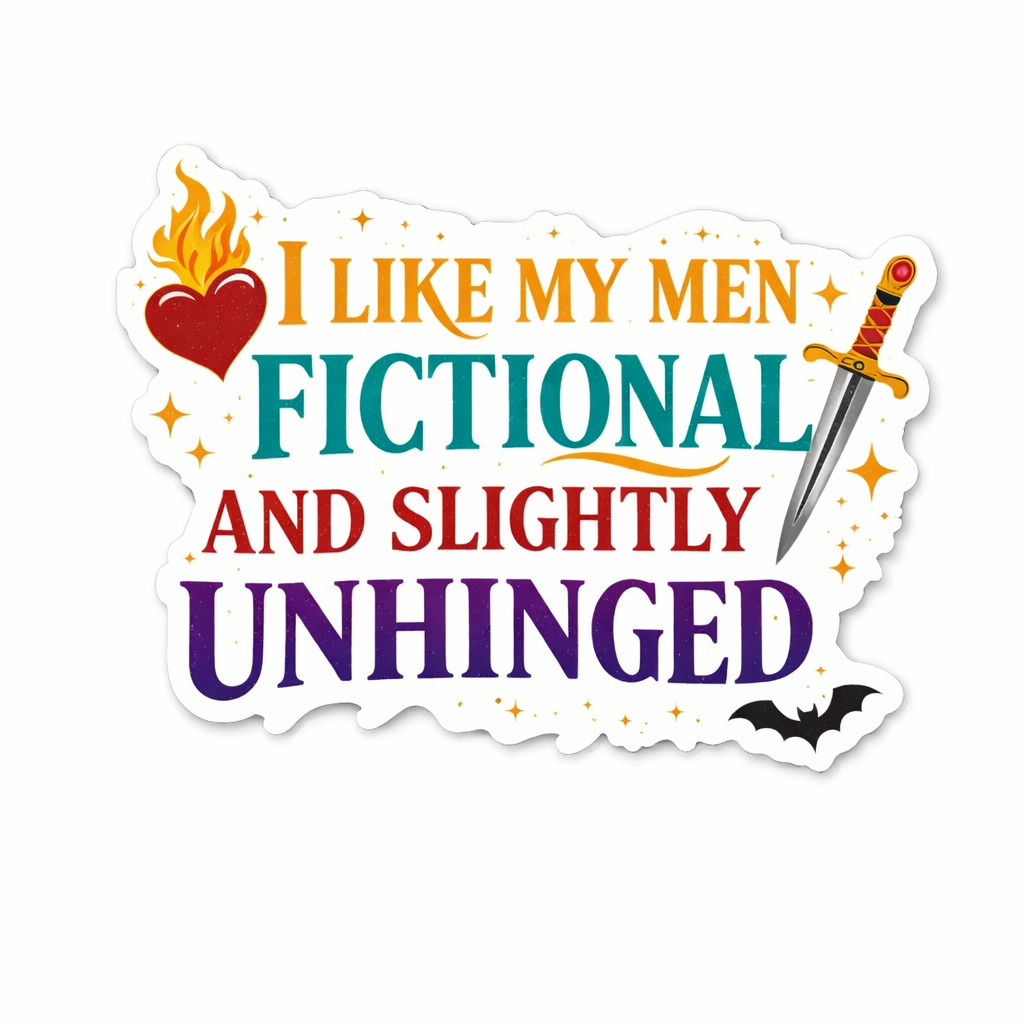 I Like My Men Fictional Vinyl Bookish Sticker