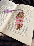 Romantasy Lover Sword Metal Bookmark