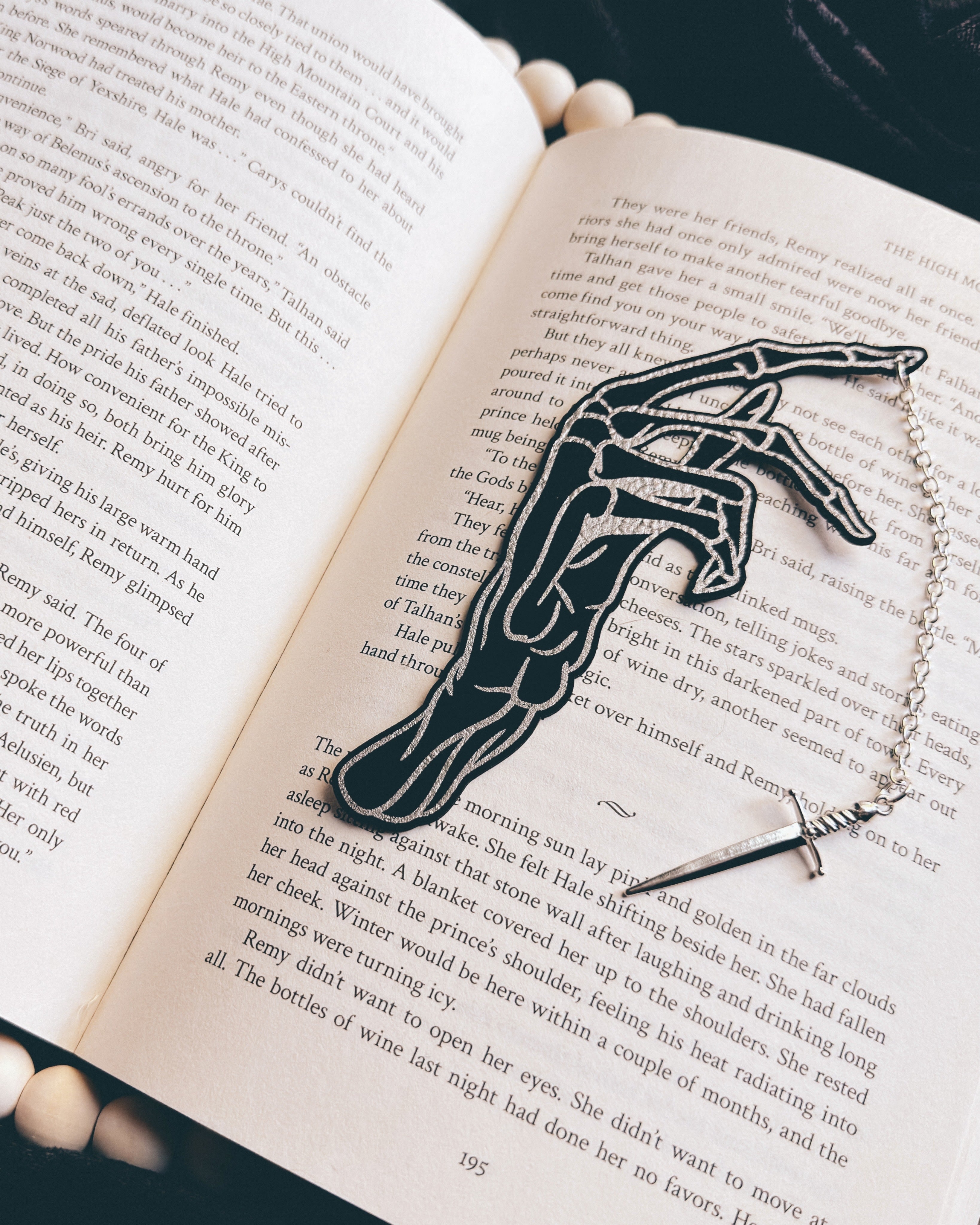 Deathly Reader Faux Leather Bookmark