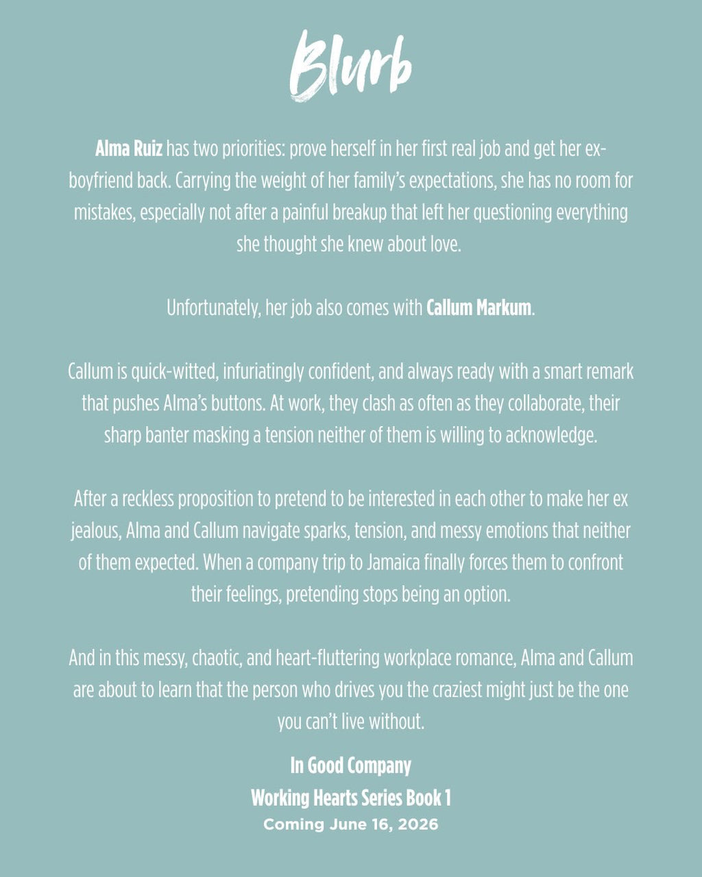 Preorder - In Good Company: A Fake Dating Workplace Romance
