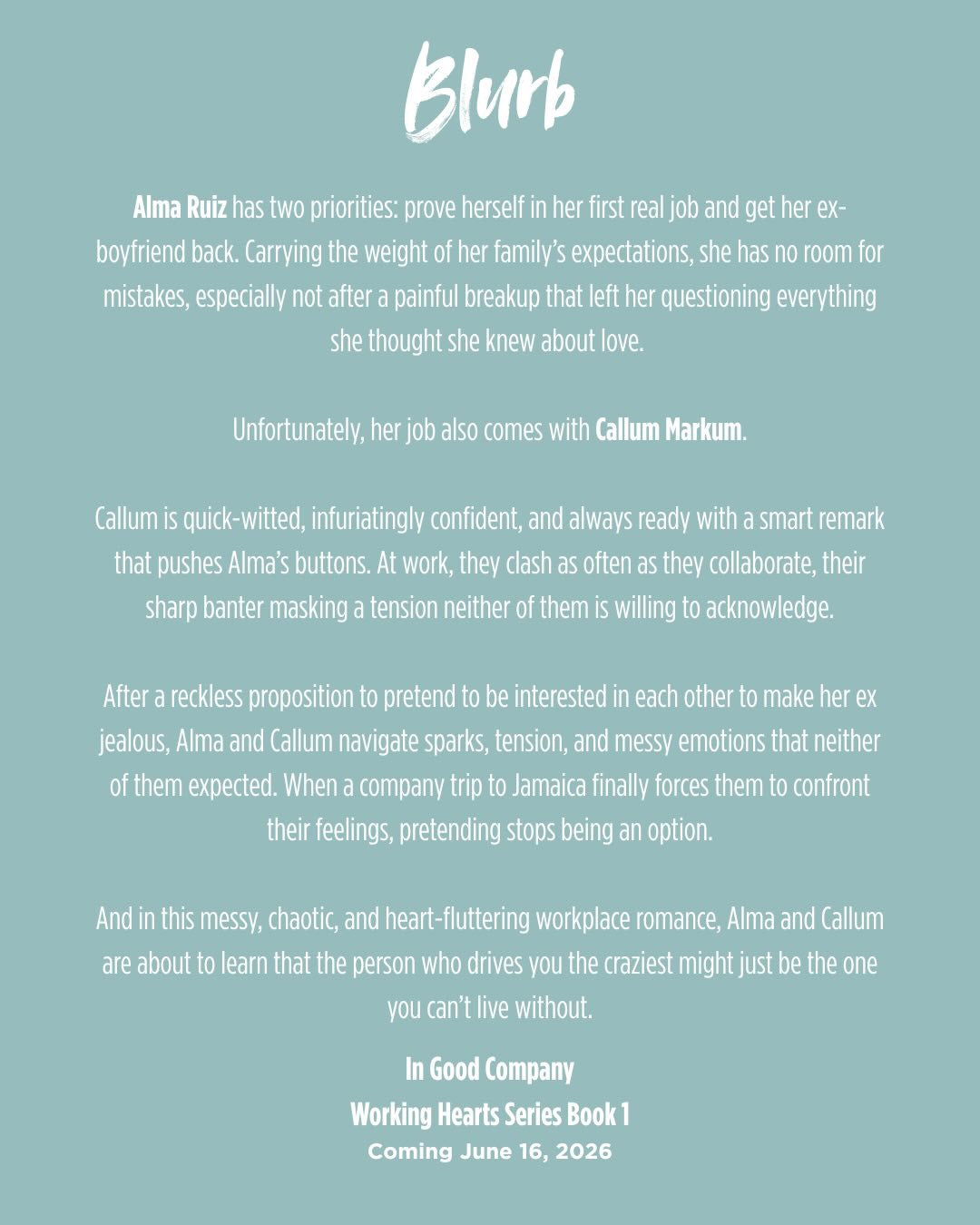 Preorder - In Good Company: A Fake Dating Workplace Romance