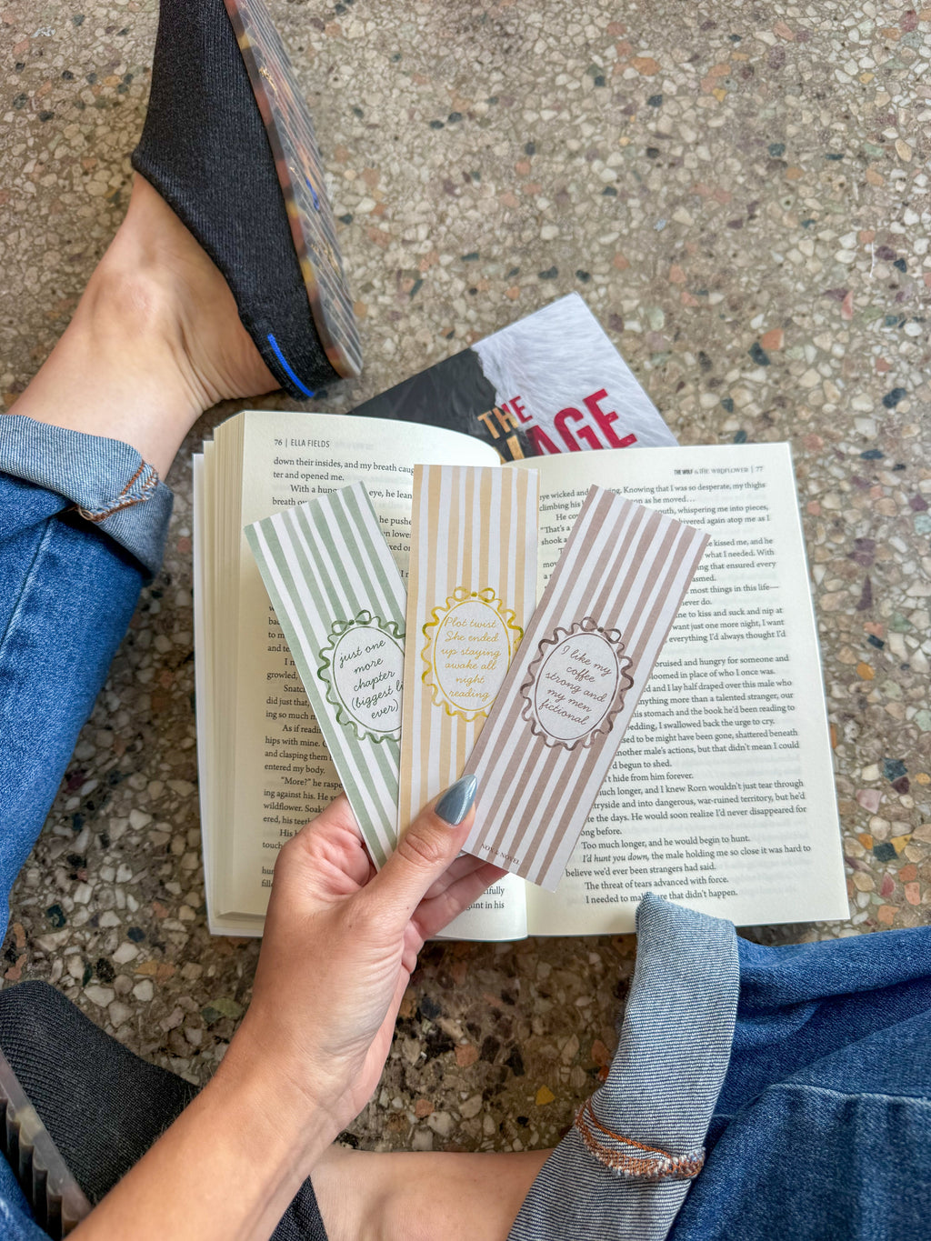 Strong Coffee Fictional Men Coquette Bookmark