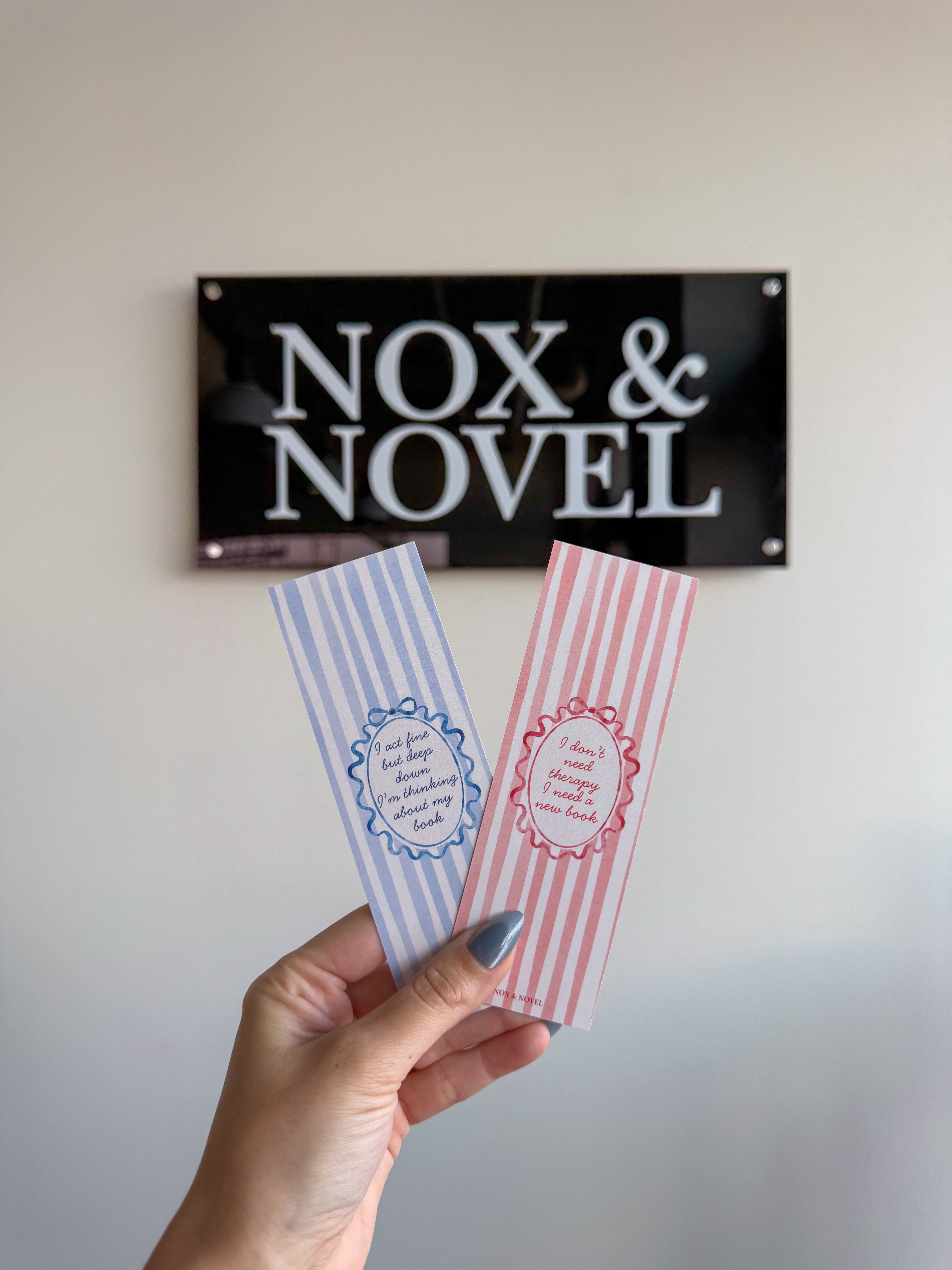 Thinking About My Book Coquette Bookmark