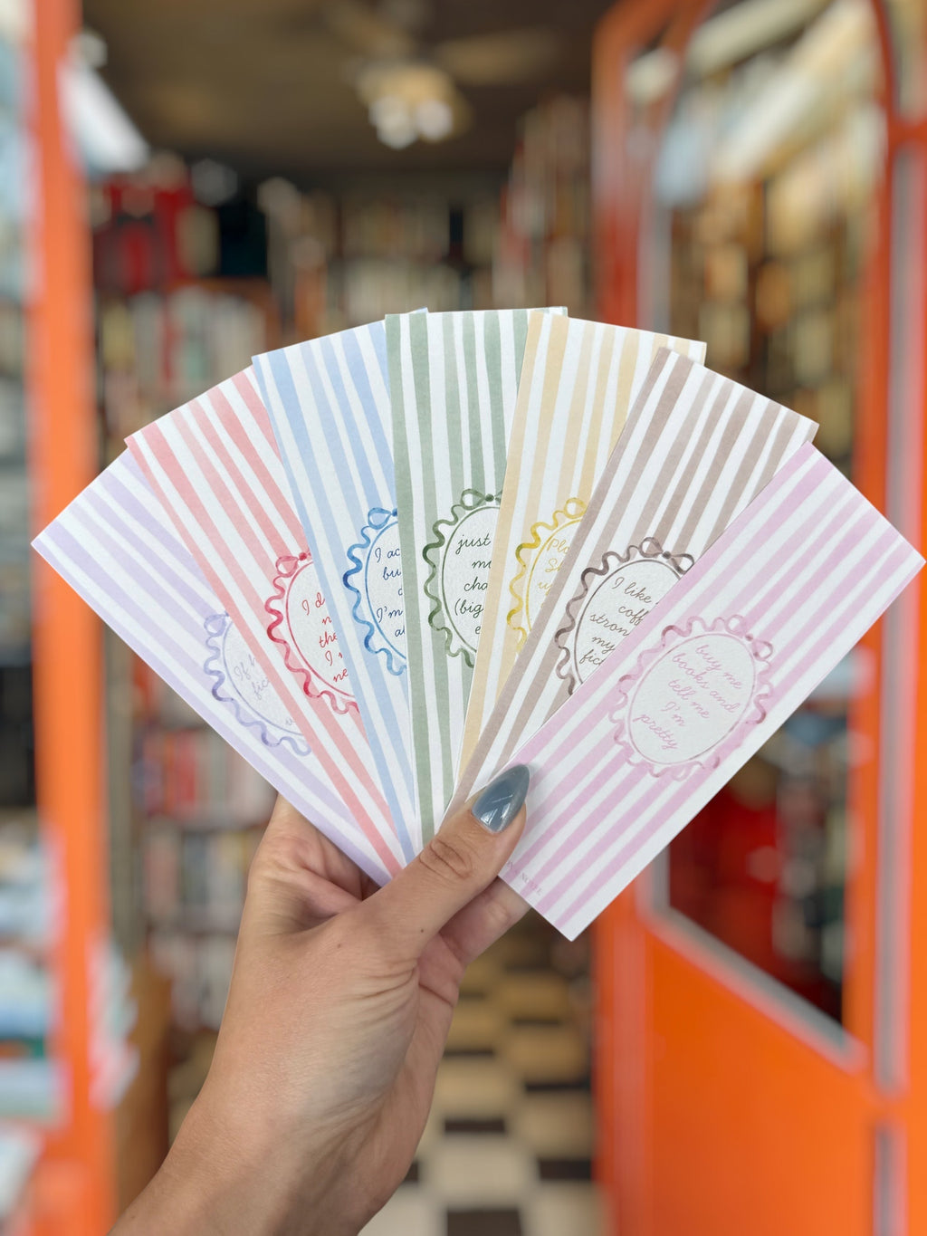 Thinking About My Book Coquette Bookmark