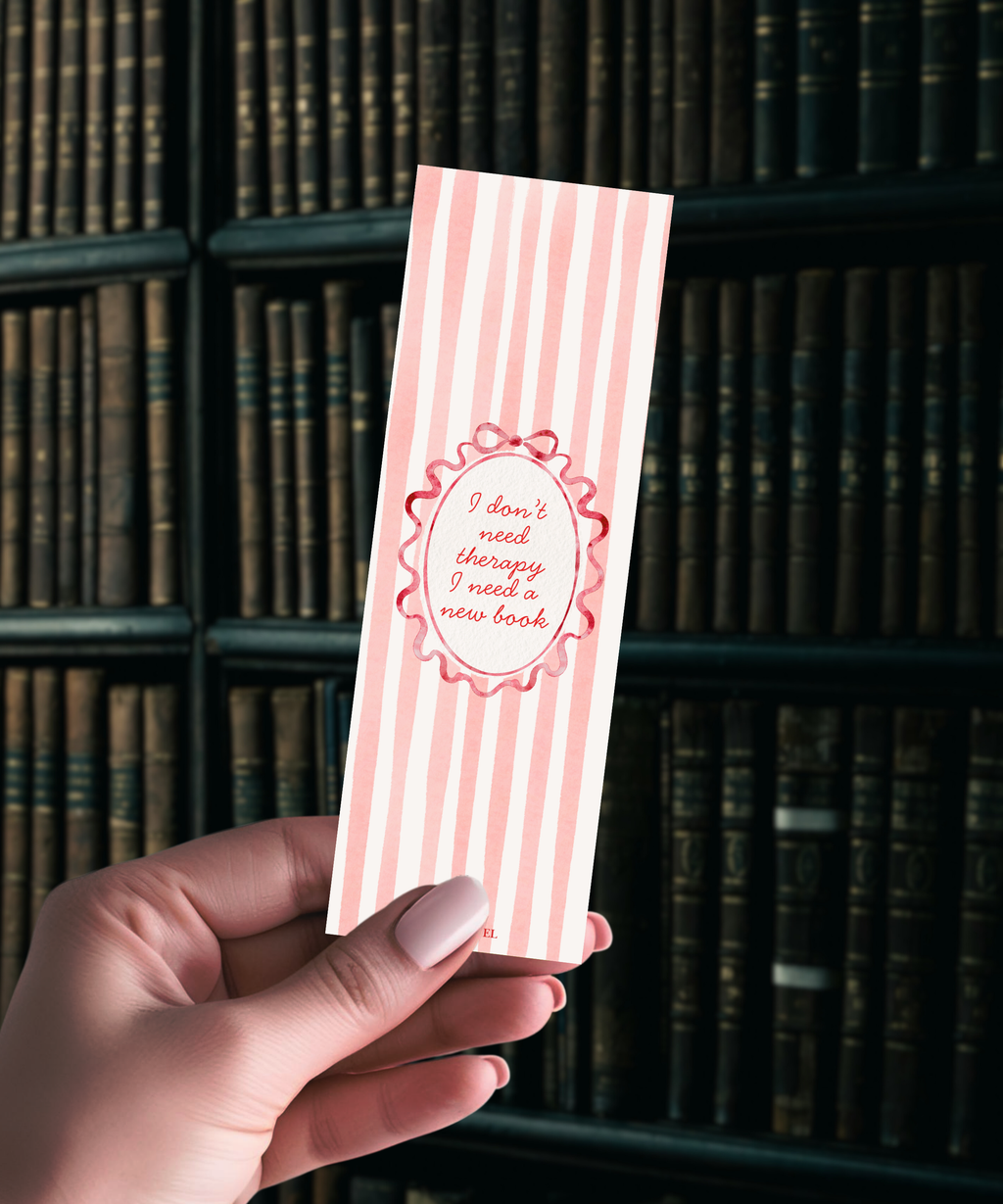 I Don't Need Therapy Coquette Bookmark