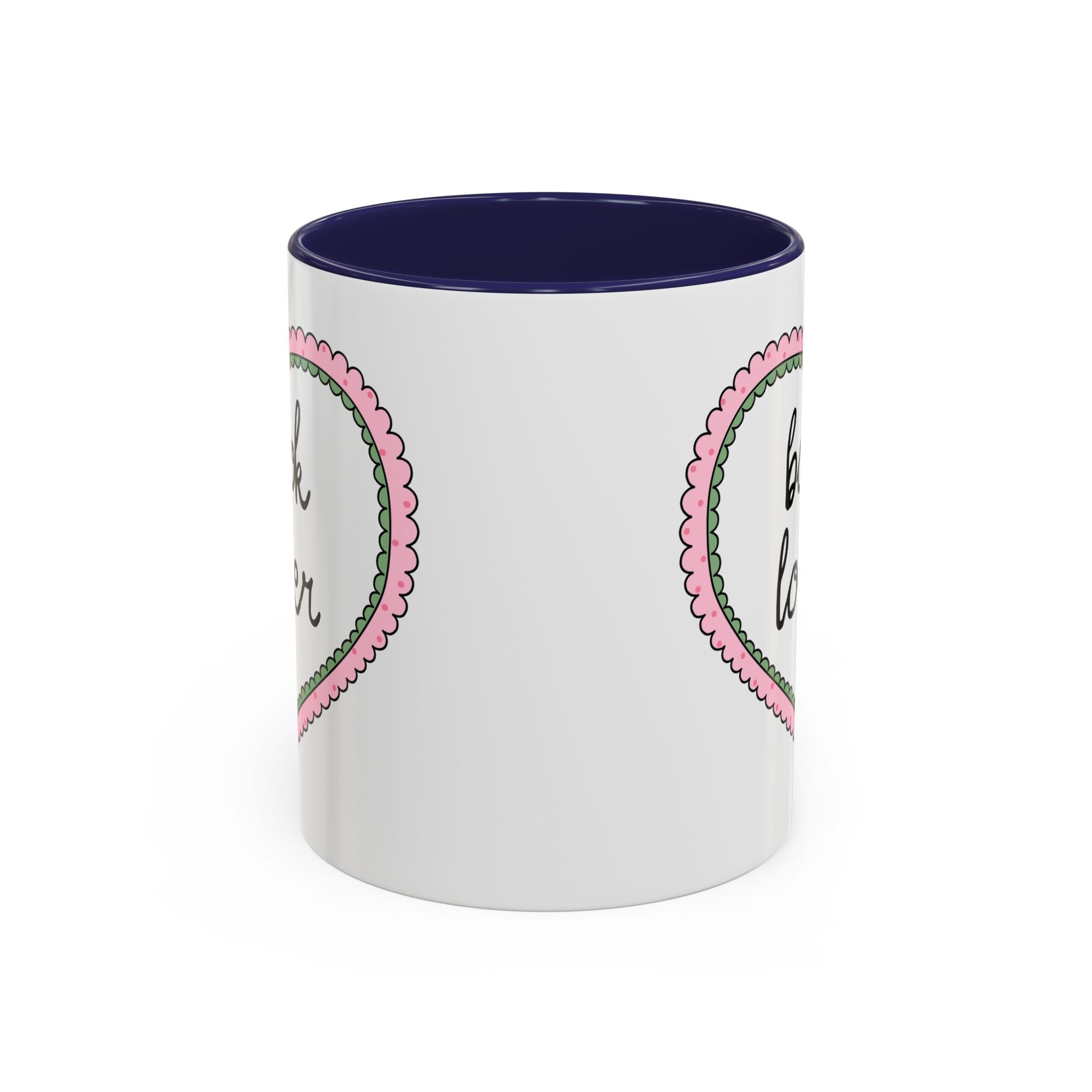 Book Lover Coffee Mug with Heart