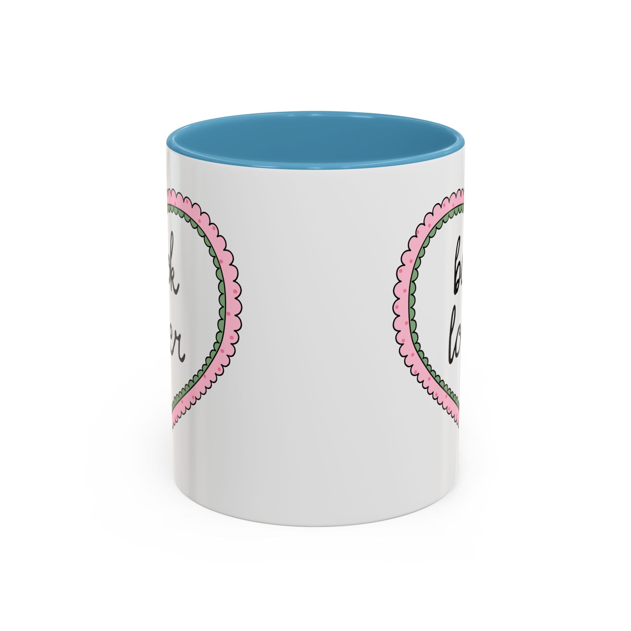 Book Lover Coffee Mug with Heart